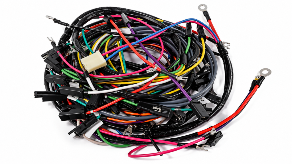 Multicolor Wire Harness Assembly with Multiple Connectors