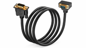 Coiled Serial Cable with D-Sub Connectors