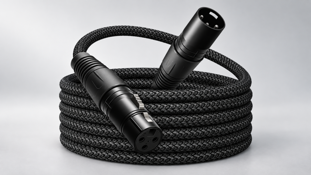 Braided Cable with Circular Industrial Connector